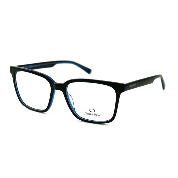 Charles Delon Square  Style Blue/Black Frame